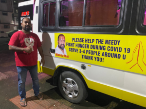 Mauris Bhai serving needy